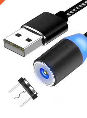 in 1 Magnetic Charging Cable with  Cord Heads (Micro USB/