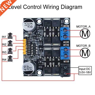 10A Dual Channel DC otor Driver odule for Forward Reverse