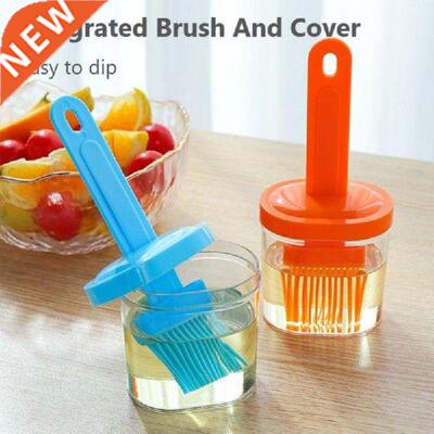 Silicone Portable Oil Bottle With Brush Barbecue Brush