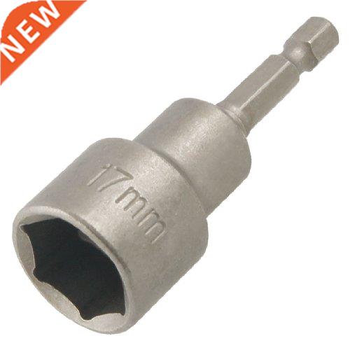 Gray 0.25 Shank 17mm Hex Socket Nut Driver Setter