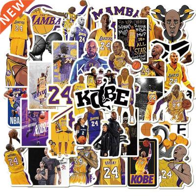 50pcs NBA Basketball ickers Kobe Bryant icker Waterproo