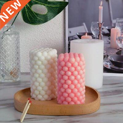 Cretive Geometry Bubble Cylinder-Shpe Cndle Silicone
