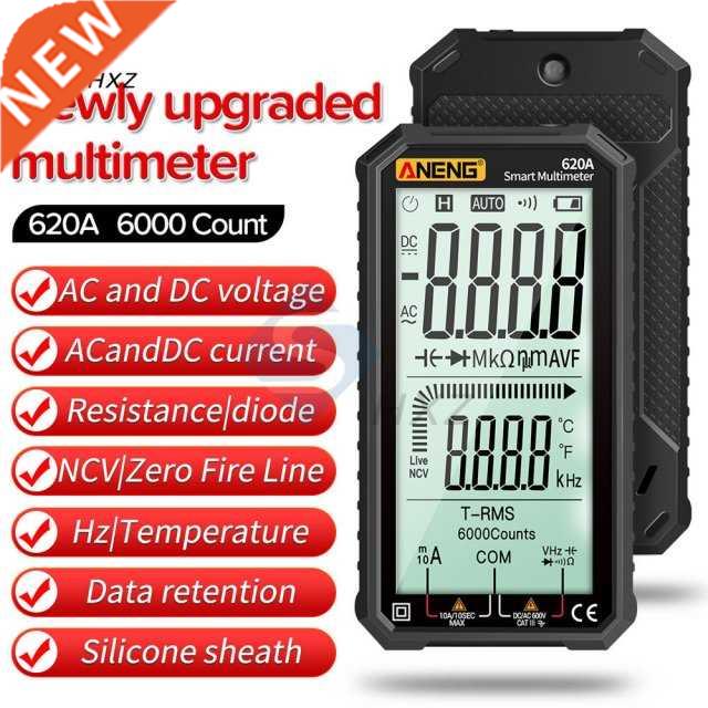 Multimeter AC DC 620A Ultra-thinfull Screen Smart Dual-color