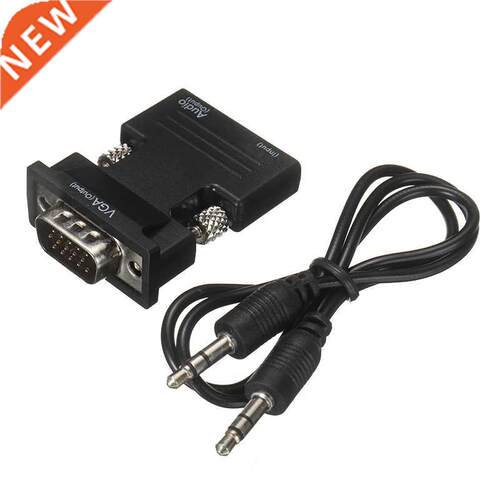 Newest HDMI-compatible to VGA Adapter with Audio Male VGA to