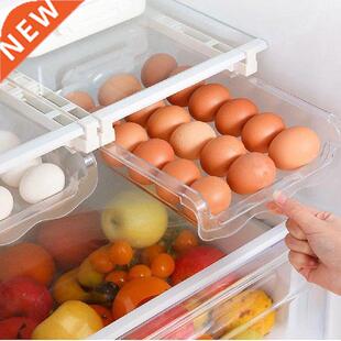 Professional Refrigerator Egg Organizer Drawer Transparent