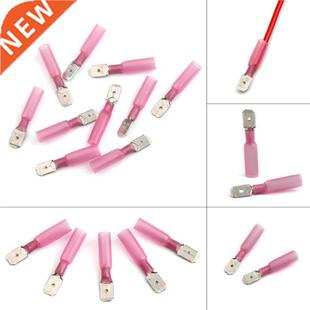 10Pcs Heat Shrnk Spade Termnals Kt Waterproof nsulated B
