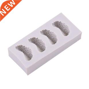 4 Grid Tangerine Orange Slice Silicone Mold Fondant Mould Ca