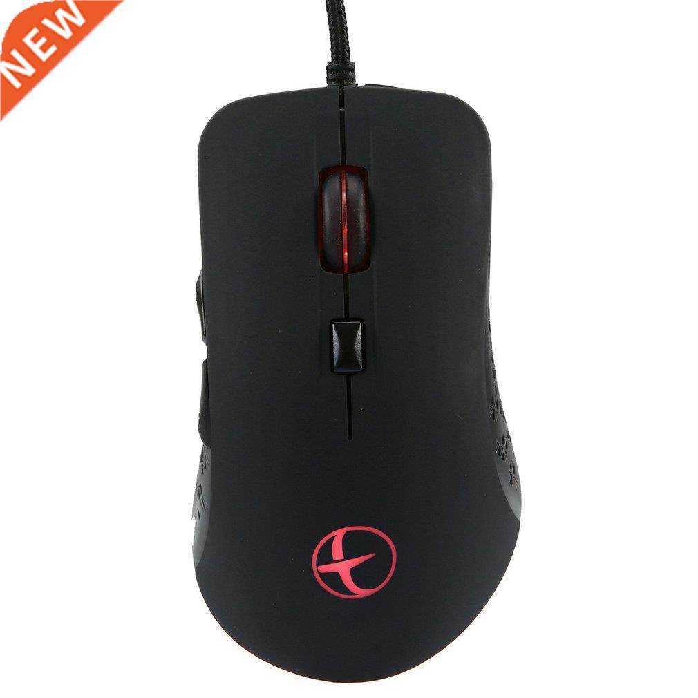 Profession Wired Gming Mouse 6 Buttons 2400 DPI LED Opticl