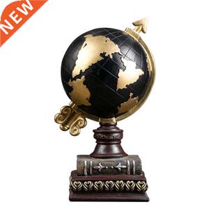 Globe Ornaments, Nordic Style, Retro Resin Ornaments, Deskto