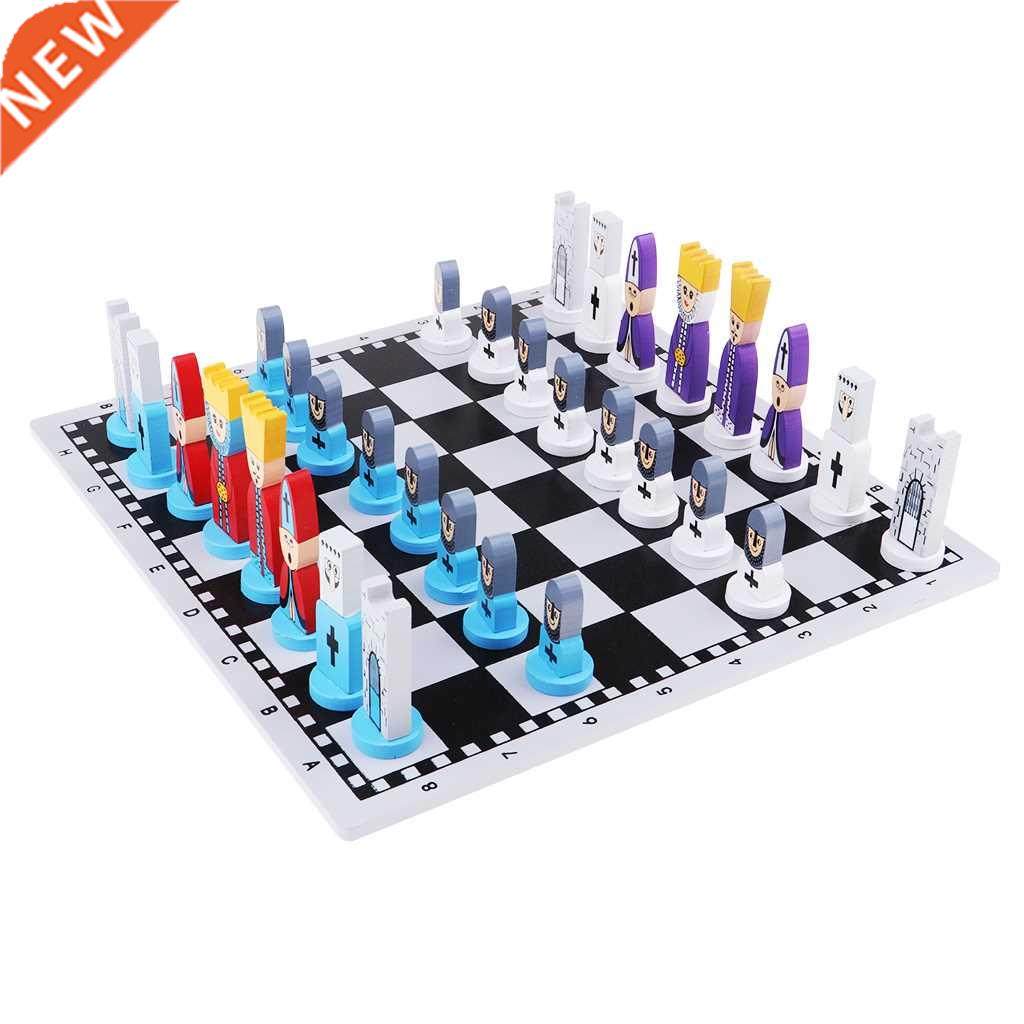 International Chess Travel Checkers Board Game Educational