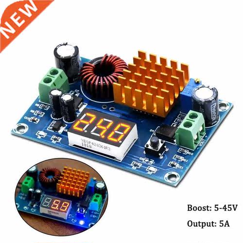 DC 4V-35V To DC 5V-45V Boost Module Digital Voltmeter DC-DC