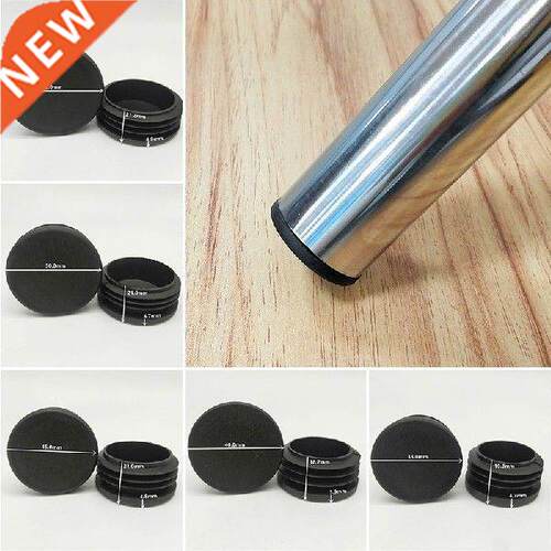 10pcs Round Pipe Plastic Furniture Leg Plug Soft Rubber