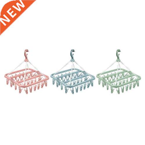 Clothes Drying Rack, 32 Clips Laundry Drying Rack Folding So