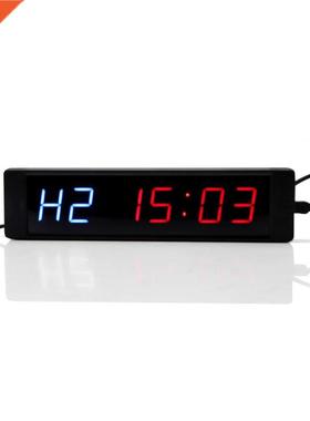 LED Display Programmable Interval Timer Wall Clock with Remo