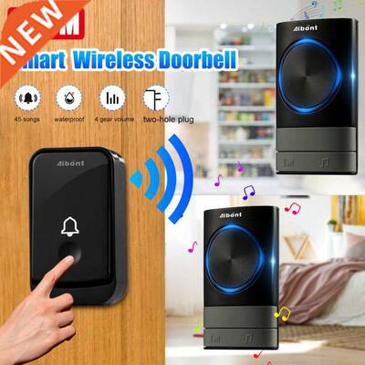 Wireless Waterproof Doorbell 1 Button 2 Receiver 200M Remote