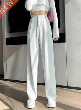 Casual High Waist Loose Wide Leg Pants for Women Spring Autu