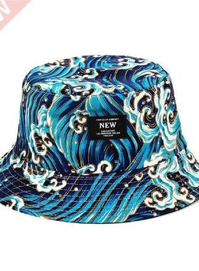 Summer Foldable Bucket Hat Women Outdoor Sunscreen Cotton