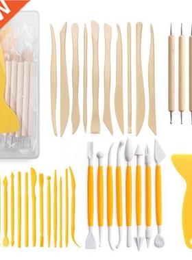 39 PCS Stone Plastic Clay Tool Set Pottery Clay Sculpting To