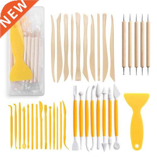 39 PCS Stone Plastic Clay Tool Set Pottery Clay Sculpting To