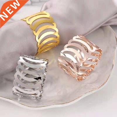 5pcs Gold Silver Napkin Ring Chairs Buckles Wedding Event