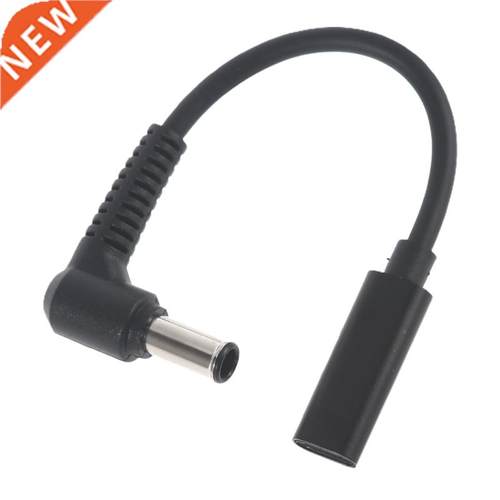 Black Type C Female to DC 6.0x1.4mm Adapter Cable for Laptop