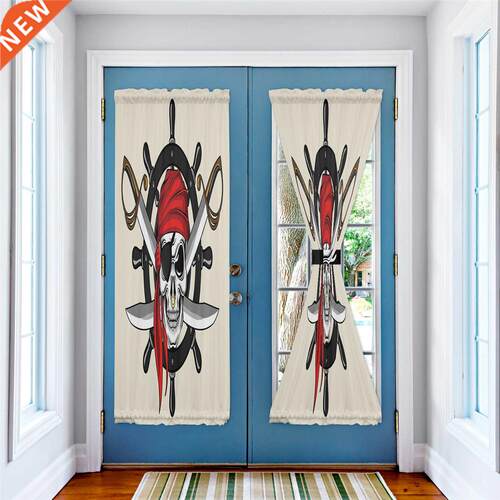 Prate Skull Knfe Slk Scarf Luxury Door Curtan for