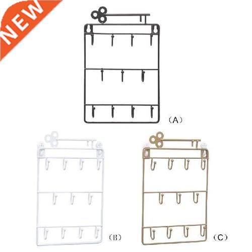 Modern Style Iron Metal Hook Wall Mounted 11 Hangers Hooks