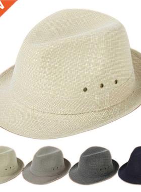 Men's Hats Fedoras Top Jazz Plaid Hat Adult Bowler Hats Clas
