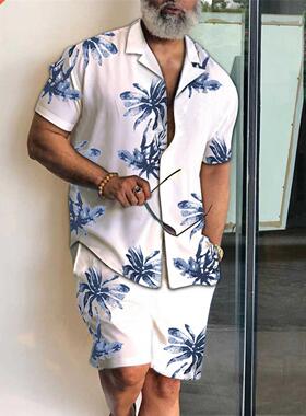 2021 Men's Summer Large Size Fitness Outdoor Two-pie