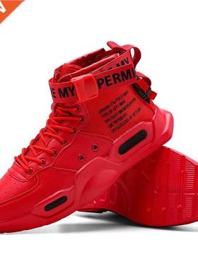 Platform Hgh Top Red Bottom nd Sneakers For Men Hp Hop Cas