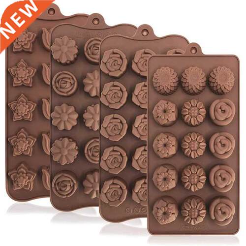 Rose Flower Heart Chocolate Mold Waffle Alphanumeric Applica