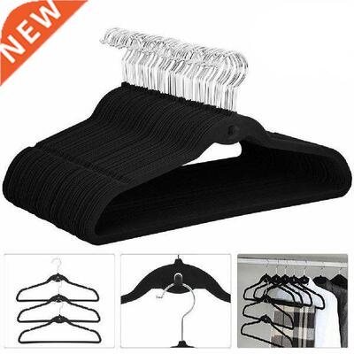 10/20pcs Non Slip Velvet Suit Clothes Hangers Wardrobe Home