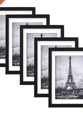 5 Pieces Picture Frame Set Displays 5x7 6x8 8x10 Pictures