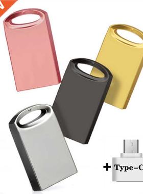 Super Mini Metal Pen Drive Type-C Usb Flash Drive 64GB Water