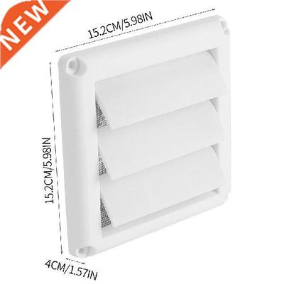6-inch Air Vent Grille Ventilation Cover Plastic White Wall