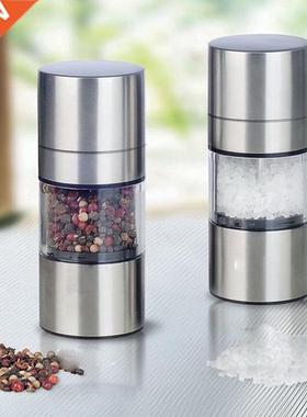 Mnul Slt Pepper Mill Grinder Stinless Steel Sesoning Mu