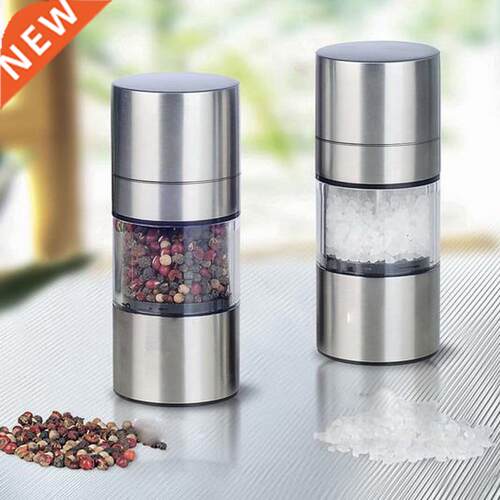 Mnul Slt Pepper Mill Grinder Stinless Steel Sesoning Mu