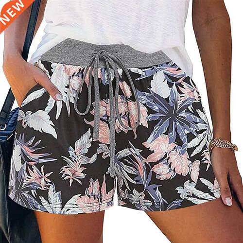 Summer Hot yle Women Girls Shorts Casual High Wai Flower