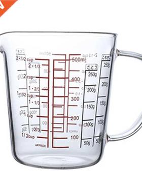 500Ml Glass Measuring Cup Milk Jug Heat Resistant Glass Cup