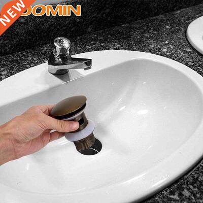 HOOMIN Stainless Steel Pop Up Drain with Overflow Vanity