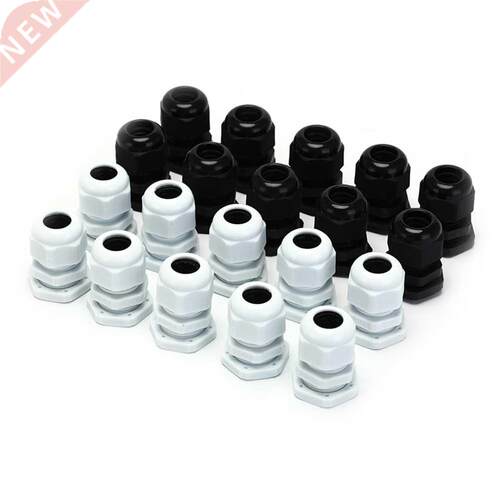 10Pcs IP68 Glands Connectors PG1.5 6-11mm White and Black C