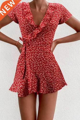 Summer Women’s Floal A-Line Dress Sweet Elegant Floral