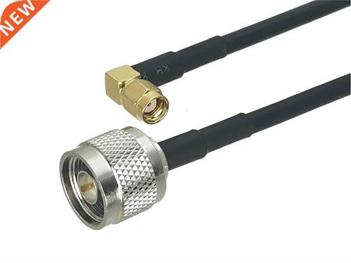 RG58 RP-SMA Male Jack Right angle to N Male plug Connector R
