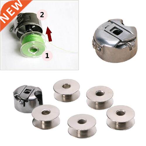 6Pcs 5 Bobbin + 1 Bobbin Case Set Industrial Sewing Machine