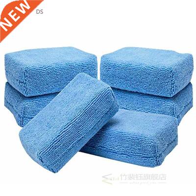 5pcs Car Microfiber Applicators Sponges Cloths Microfibre Ha
