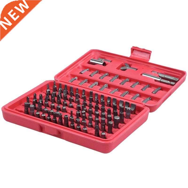 100pc Security Bit Set Torx Str Tmper Screws Hex Key Phill