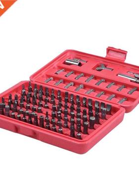100pc Security Bit Set Torx Str Tmper Screws Hex Key Phill