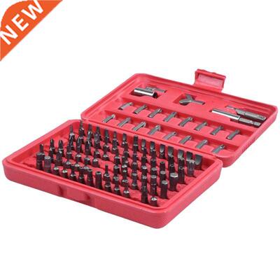 100pc Security Bit Set Torx Str Tmper Screws Hex Key Phill