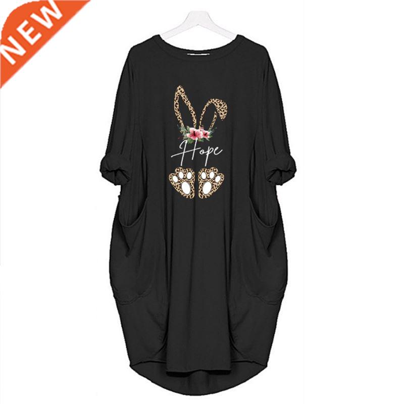 Poet Loose Woman Dress Vintage Fall Midi Clothes Party Cas