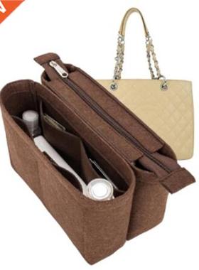 For GST Tote Felt Cloth nsert Bag Organzer Makeup Handbag